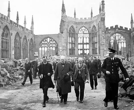 Coventry tras los bombardeos