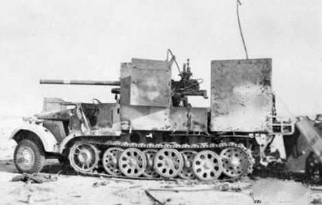 Sdkfz 6-3 alemán tras la 2ª Batalla del Alamein