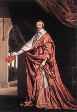 Cardenal Richelieu. Pintura de Philippe de Champaigne