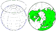Proyección plana de Mercator. Animación