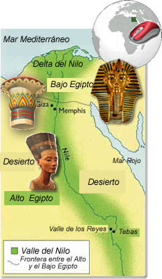 Mapa de Egipto