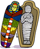 Mummy and coffin