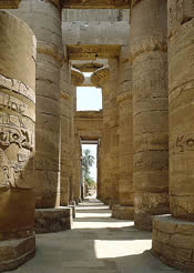 Templo de Karnak. Sala hipóstila