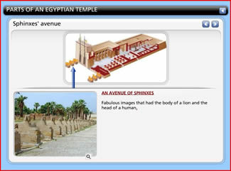 Parts of a Egyptian temple