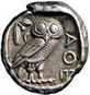 Drachma. Athenian coin