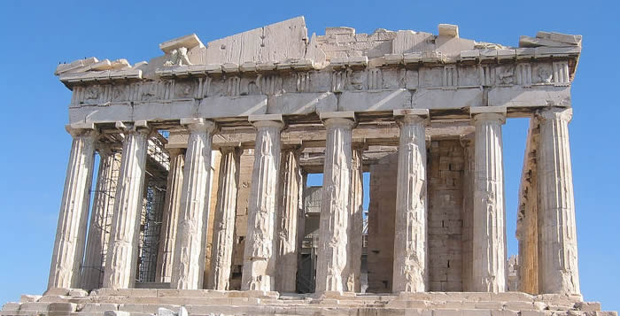 defensa Estragos Temporizador La arquitectura griega