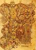 Una de las páginas del Libro celta de Kells. Su lugar de origen es indeterminado, posiblemente un monasterio de Escocia o Irlanda. Se conserva en el Trinity College de Dublín. Ampliar imagen