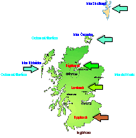 Situación de Escocia. Ampliar mapa