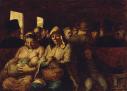 El vagón de Tercera. Pintura de Daumier. Ampliar imagen