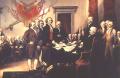 Declaración de Independencia. Filadelfia, 4 de julio de 1776. Su redactor fue Thomas Jefferson (13 de abril de 1743 - 4 de julio de 1826). Ampliar imagen