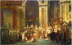 Coronación de Napoleón. Pintura de David. Ampliar imagen