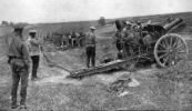 Artillería rusa actuando durante la Gran Guerra en la zona de Galitzia. Ampliar imagen
